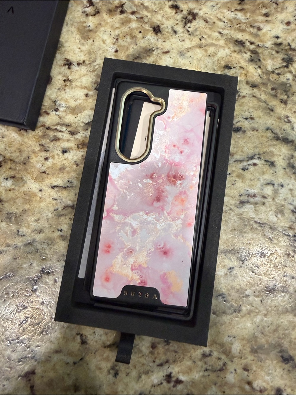 Brand New BURGA Pink Marble Phone Case Samsung Galaxy Z-Fold 6 - Picture 2 of 3